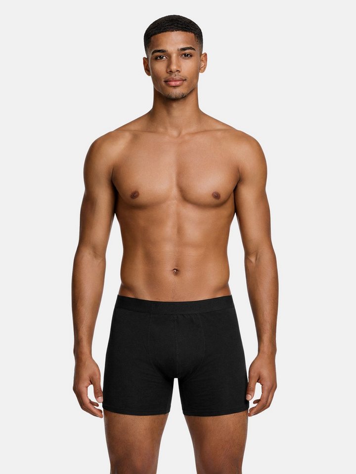Tazzio Boxershorts 6er Pack BS1002 (Packung, 6-St., 6er-Pack) langes Bein & Logoschriftzug am Bund – Bild 3 von 5