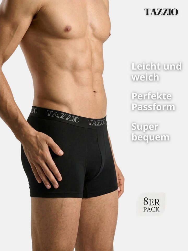 Tazzio Boxershorts 8er SET (Packung, 8-St., 8er-Pack) Unterwäsche Unterhosen Männer Retroshorts – Bild 4 von 5