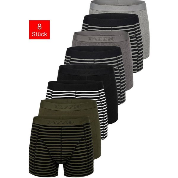 Tazzio Boxershorts 8er SET (Packung, 8-St., 8er-Pack) Unterwäsche Unterhosen Männer Retroshorts