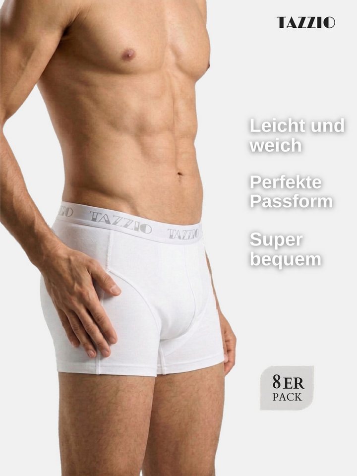 Tazzio Boxershorts 8er SET (Packung, 8-St., 8er-Pack) Unterwäsche Unterhosen Männer Retroshorts – Bild 4 von 5