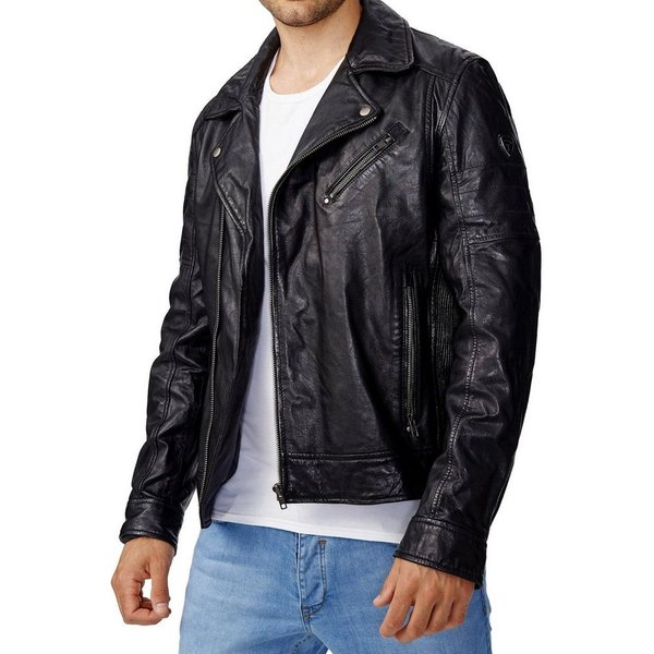 Tazzio Lederjacke 19708 Echtleder Jacke im Biker-Look