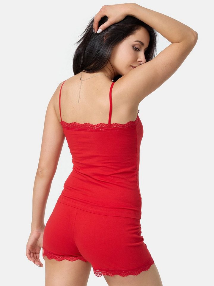 Tazzio Shorty F908 (Set, 2 tlg., 1 Stück - Unterhemd & Panty) Damen Nachtwäsche Unterwäsche Set – Bild 2 von 5