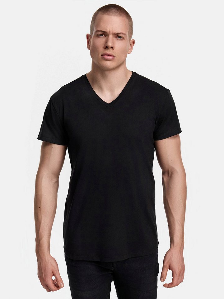 Tazzio T-Shirt E107 (Packung, 7-tlg., 7er-Pack) Herren Basic V-Ausschnitt – Bild 2 von 5