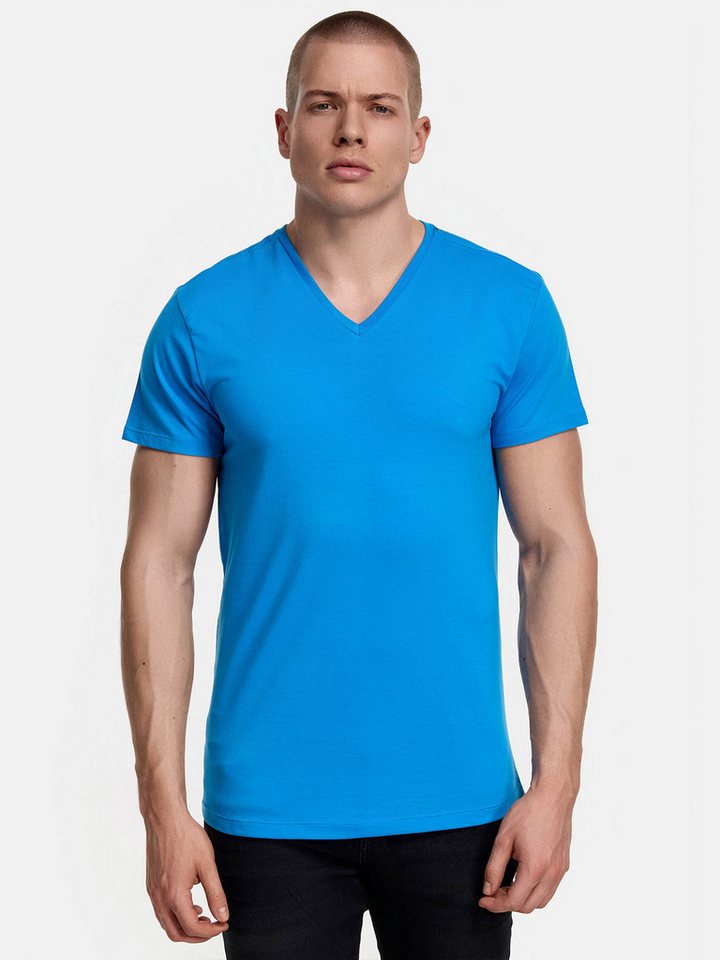 Tazzio T-Shirt E107 (Packung, 7-tlg., 7er-Pack) Herren Basic V-Ausschnitt – Bild 3 von 5