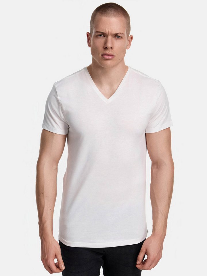 Tazzio T-Shirt E107 (Packung, 7-tlg., 7er-Pack) Herren Basic V-Ausschnitt – Bild 2 von 5