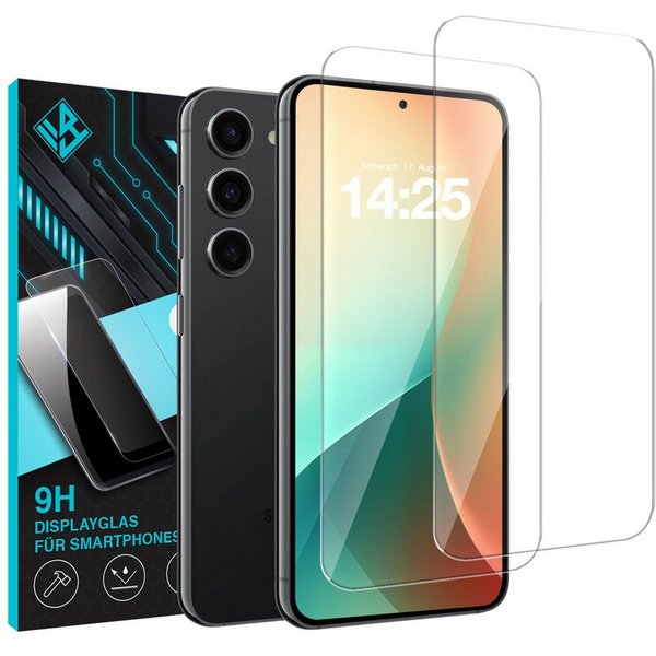 Tec-Expert Displayschutzglas 2X 9H Displayglas für Samsung Galaxy S23 FE für Samsung Galaxy S23 FE, Displayschutzfolie, 2 Stück, Displayschutz, Schutzglas, Bild