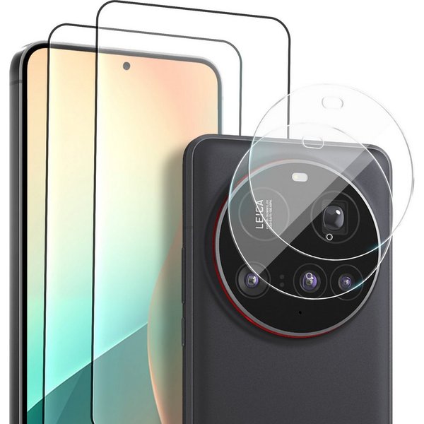 Tec-Expert Displayschutzglas 2x 9H Kamera und Displayglas für Xiaom 15 Ultra für Xiaomi 15 Ultra, Kamera + Display Schutzglas, 4 Stück, Kameraschutz, Displaysch