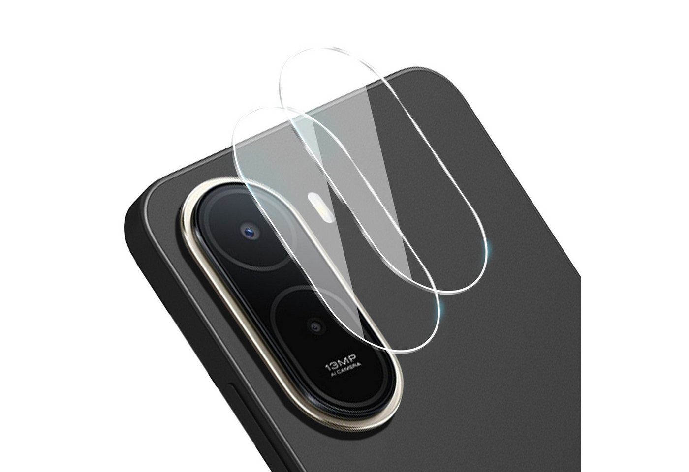 Tec-Expert Displayschutzglas 2x 9H Kamera und Displayglas für Xiaomi Redmi A7 Pro für Xiaomi Redmi A7 Pro, Kamera + Display Schutzglas, 4 Stück, Kameraschutz, D – Bild 2 von 5