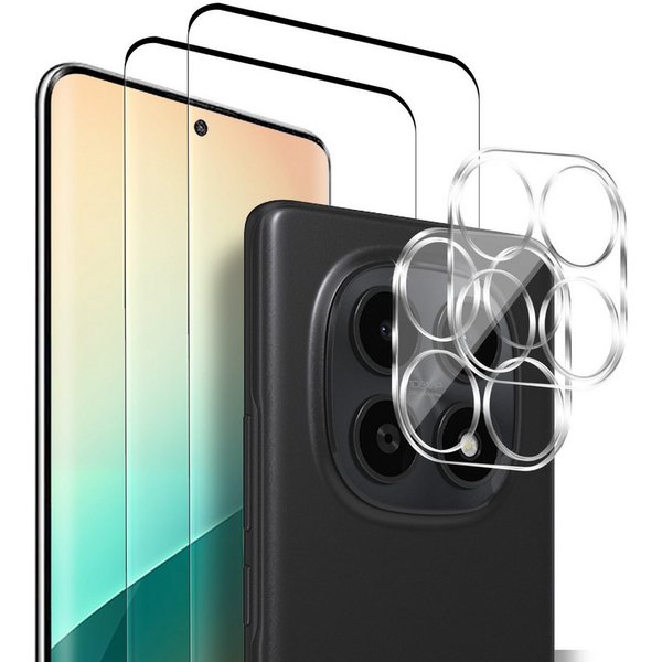 Tec-Expert Displayschutzglas 2x 9H Kamera und Displayglas für Xiaomi Redmi Note 15 für Xiaomi Redmi Note 15, Kamera + Display Schutzglas, 4 Stück, Kameraschutz,