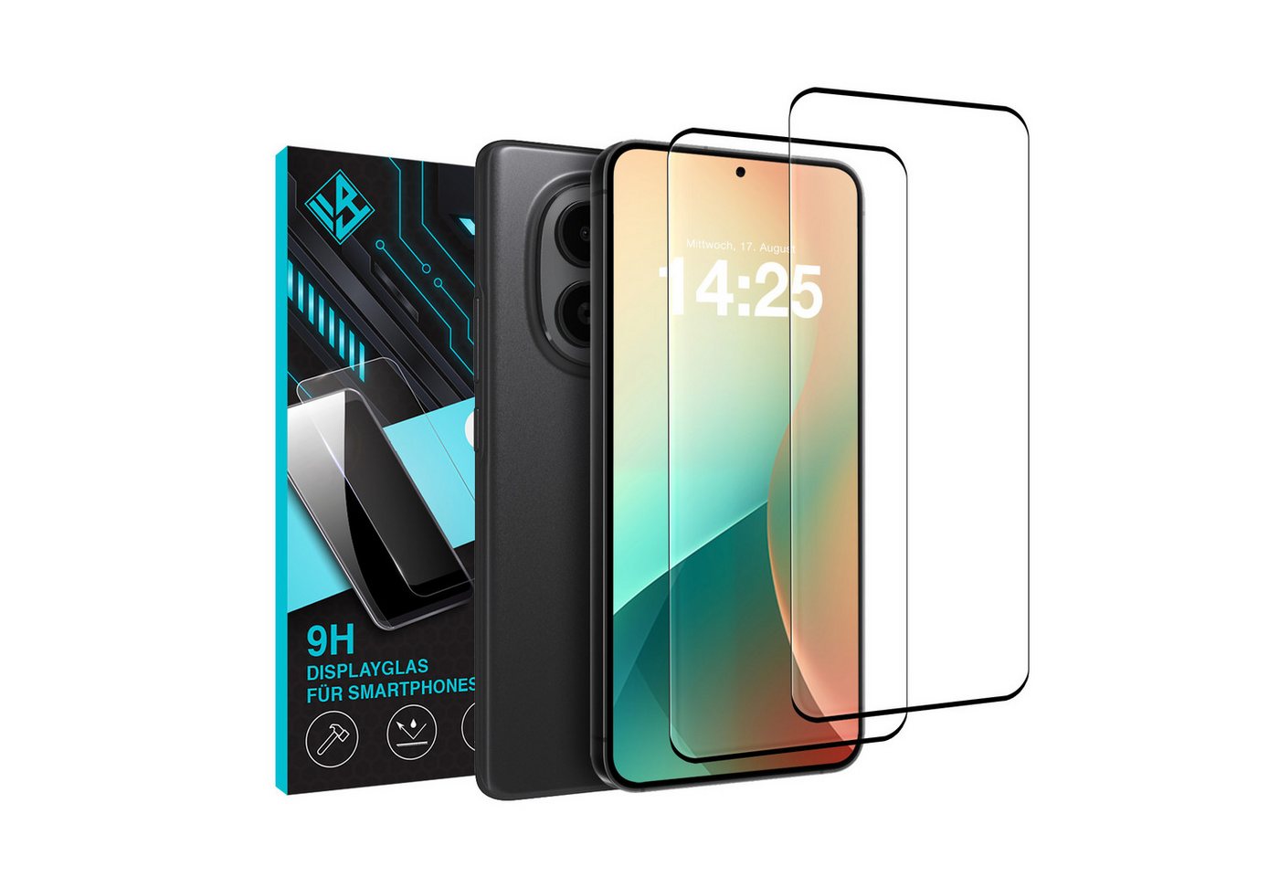 Tec-Expert Displayschutzglas 2x 9H Kamera und Displayglas für Xiaomi Redmi Note 15 für Xiaomi Redmi Note 15, Kamera + Display Schutzglas, 4 Stück, Kameraschutz, – Bild 3 von 5
