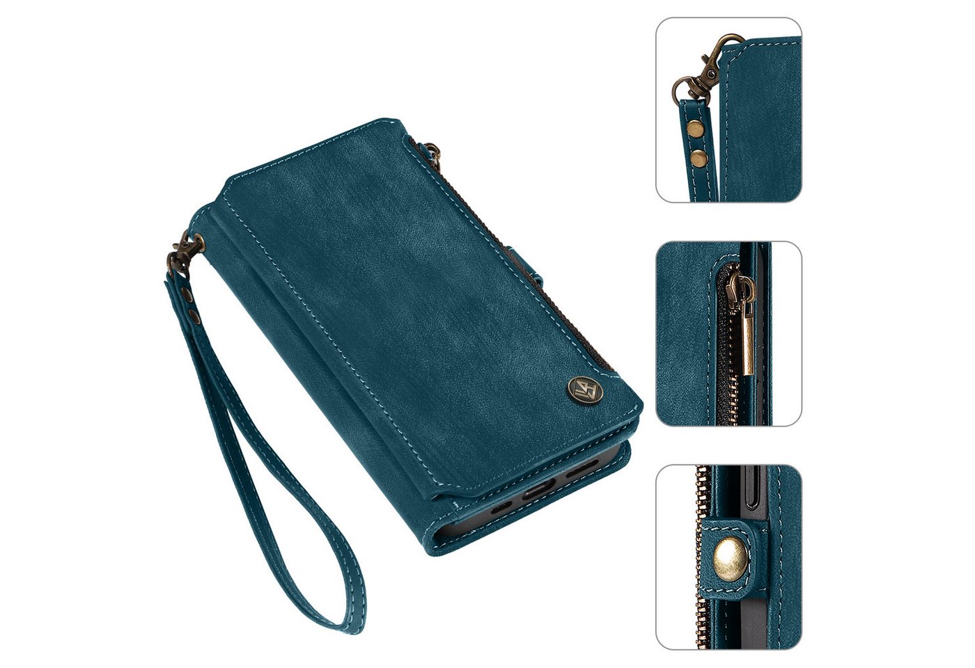 Tec-Expert Handyhülle Geldbörse Hülle mit RFID Schutz für Samsung Galaxy A26 5G 6.5 Zoll, 6.5", Klapphülle Cover Case mit Kartenfach Geldfach Münzfach – Bild 2 von 5
