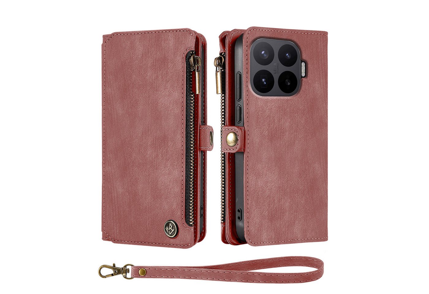 Tec-Expert Handyhülle Geldbörse Hülle mit RFID Schutz für Xiaomi 17T Pro, Klapphülle Cover Case mit Kartenfach Geldfach Münzfach – Bild 3 von 5
