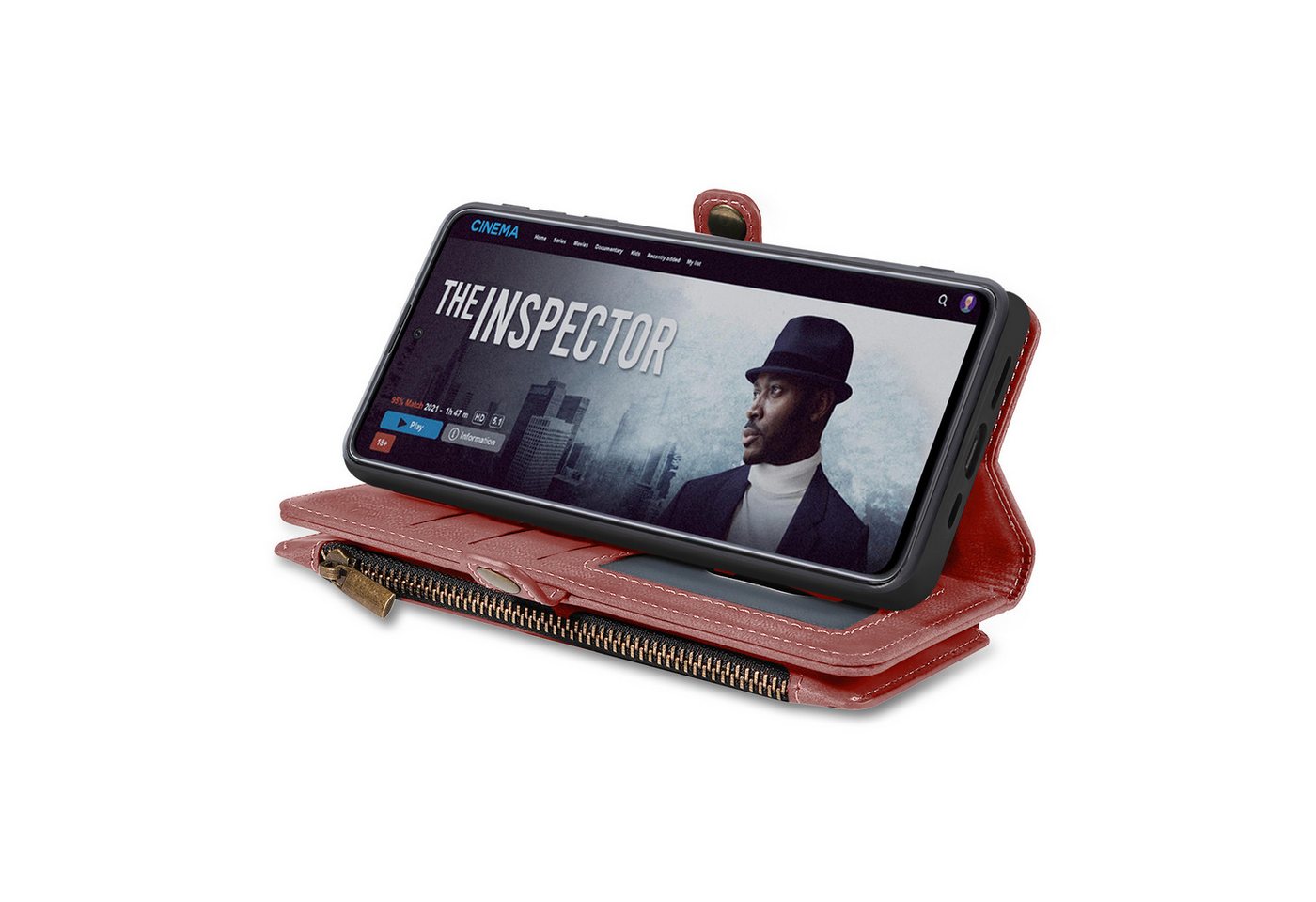 Tec-Expert Handyhülle Geldbörse Hülle mit RFID Schutz für Xiaomi 17T Pro, Klapphülle Cover Case mit Kartenfach Geldfach Münzfach – Bild 4 von 5
