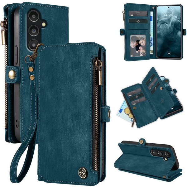 Tec-Expert Handyhülle Geldbörse Hülle mit RFID Schutz für Samsung Galaxy A17 / A17 5G 6.7 Zoll, 6.7", Klapphülle Cover Case mit Kartenfach Geldfach Münzfach