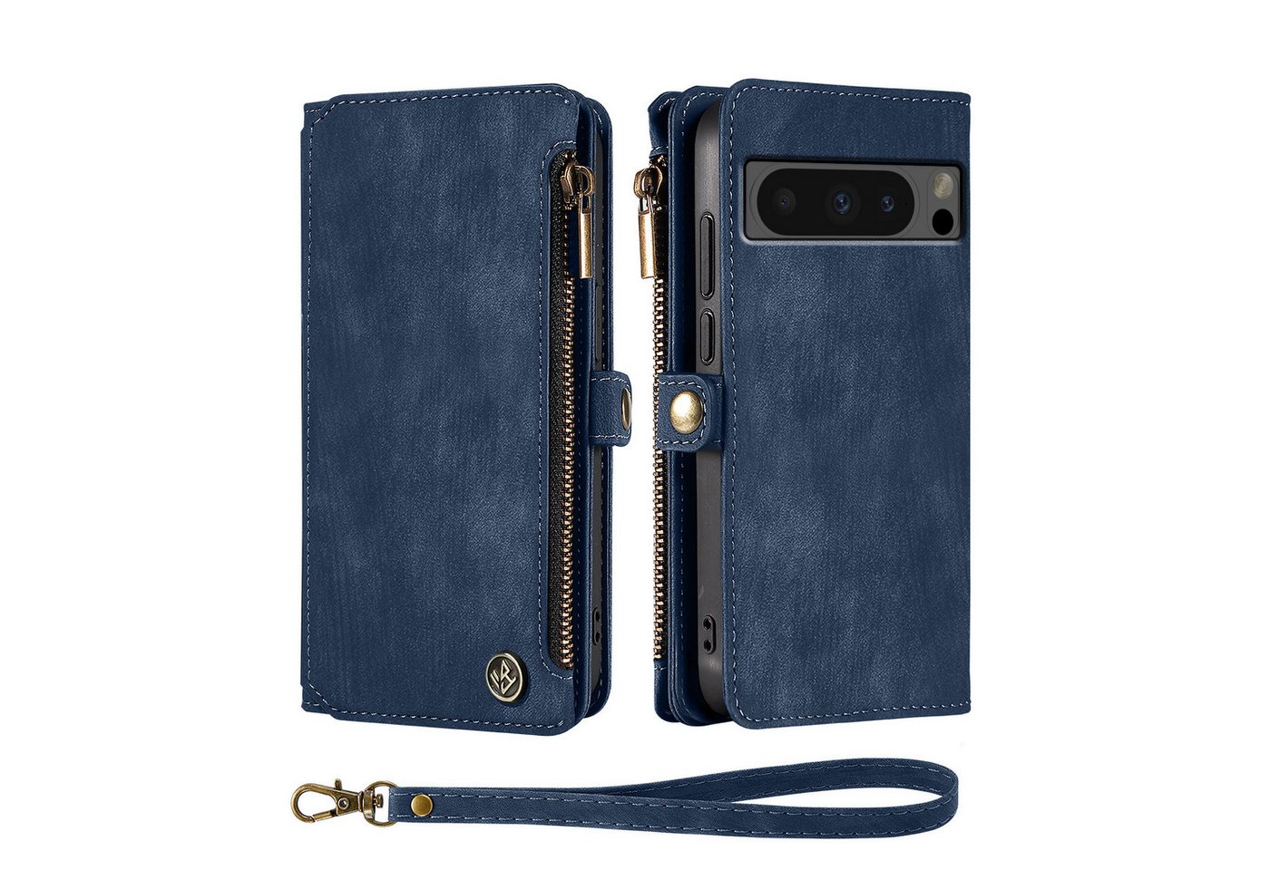 Tec-Expert Handyhülle Geldbörse Hülle mit RFID Schutz für Google Pixel 8 Pro 6.7 Zoll, 6.7, Klapphülle Cover Case mit Kartenfach Geldfach Münzfach – Bild 3 von 5