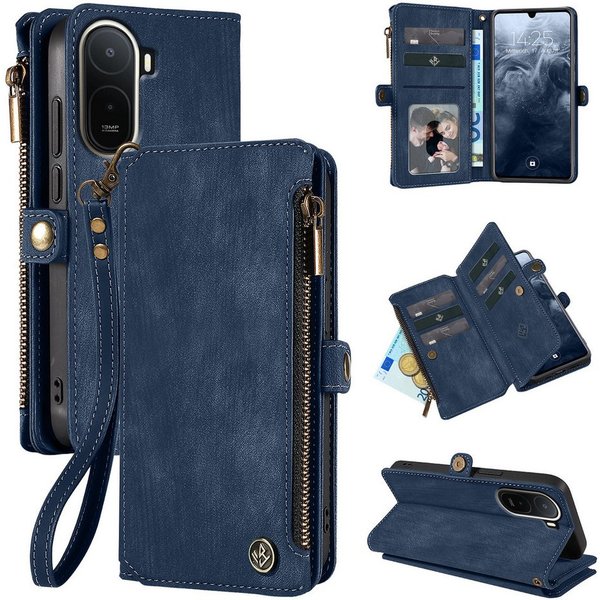 Tec-Expert Handyhülle Geldbörse Hülle mit RFID Schutz für Xiaomi Redmi A7 Pro 6.9 Zoll, 6.9, Klapphülle Cover Case mit Kartenfach Geldfach Münzfach