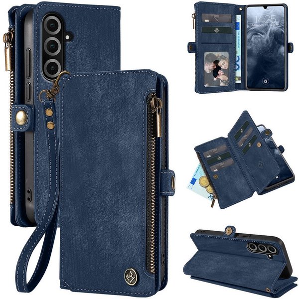 Tec-Expert Handyhülle Geldbörse Hülle mit RFID Schutz für Samsung Galaxy A26 5G 6.5 Zoll, 6.5", Klapphülle Cover Case mit Kartenfach Geldfach Münzfach