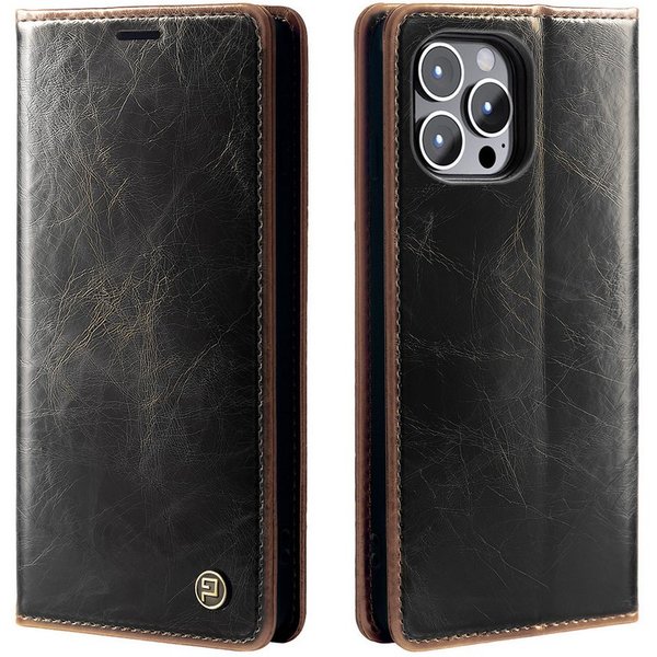 Tec-Expert Handyhülle Tasche Hülle für Apple iPhone 15 Pro Max 6.7 Zoll, 6.7, Cover Klapphülle Case mit Kartenfach RFID Schutz aufstellbar