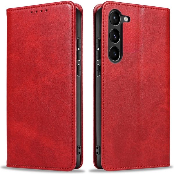 Tec-Expert Handyhülle Tasche Hülle für Samsung Galaxy S23 6.1 Zoll, 6.1", Cover Klapphülle Case mit Kartenfach Fliphülle aufstellbar