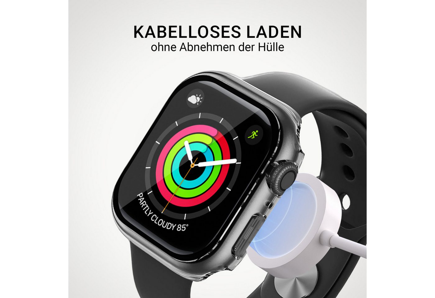 Tec-Expert Smartwatch-Hülle Hülle mit integriertem Displayschutz für Apple Watch 10 / 11 42 mm 42 mm, Rundum Schutz Cover Case Bumper stoß-und kratzfest robust – Bild 4 von 5