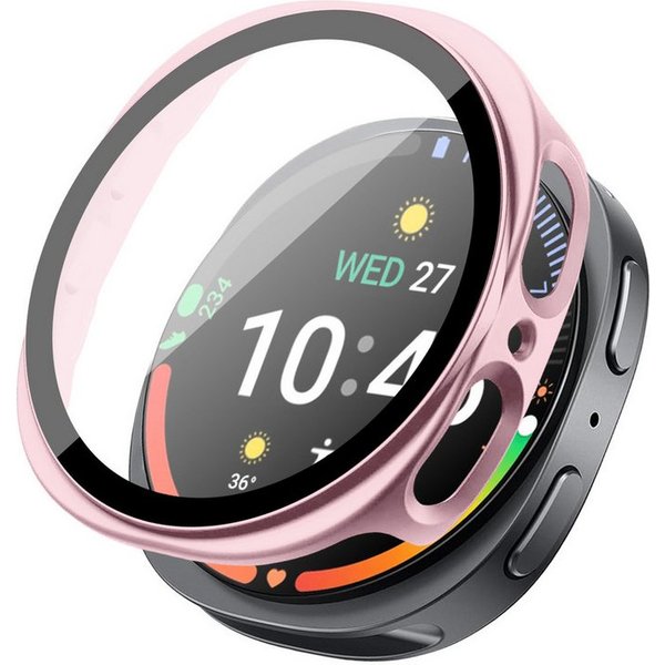 Tec-Expert Smartwatch-Hülle Hülle mit integriertem Displayschutz für Samsung Galaxy Watch8 40 mm 40 mm, Rundum Schutz Cover Case Bumper stoß-und kratzfest robus