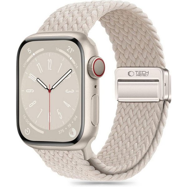 TECH PROTECT Armband (Armband, Einzelartikel), Geflochtenes Nylonarmband mit Magnetverschluss für Apple Watch