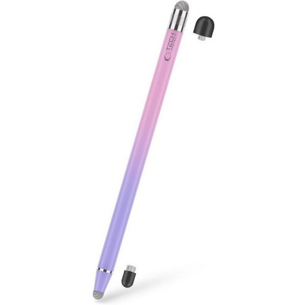 TECH PROTECT Eingabestift USP100 (5-teiliges Set (1 Stift + 4 Spitzen) 4-Spitzen-Eingabestift für präzises Zeichnen und Schreiben