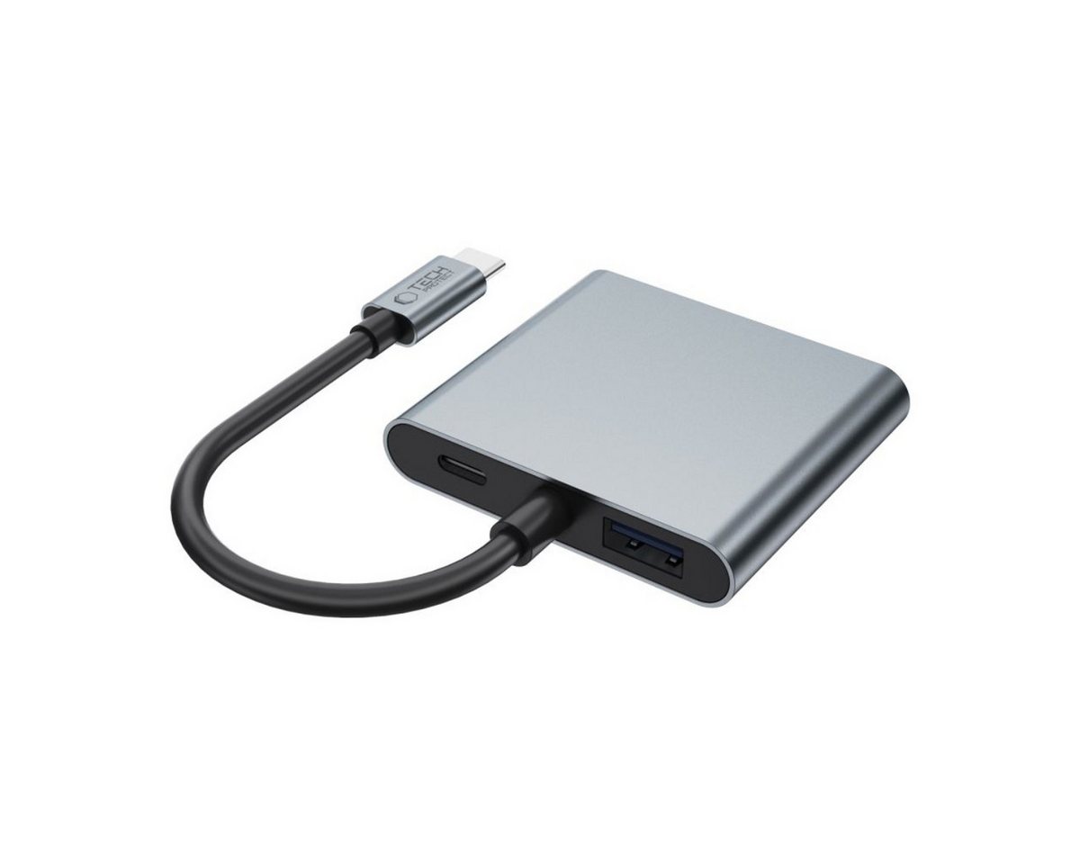 TECH PROTECT HB08 USB-Adapter USB-C zu USB-A 3.0, USB-A 2.0, HDMI, 4in1 USB-C Adapter mit Dual-HDMI Unterstützung – Bild 2 von 5