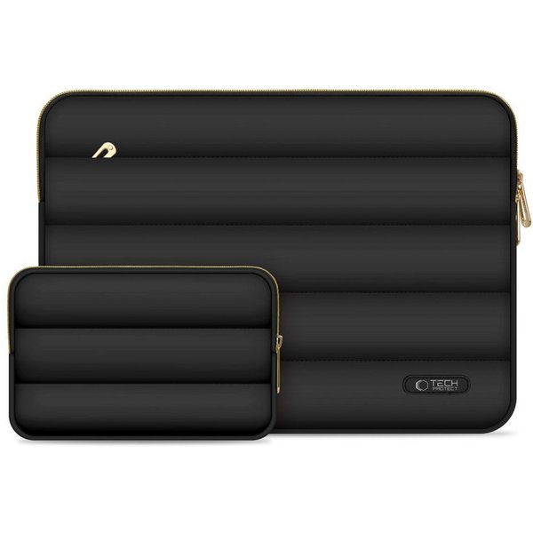 TECH PROTECT Laptoptasche Laptoptasche Schutztasche (Spar-Set, 1-tlg), Stoßdämpfende Polsterung, Plüschfutter, inkl. Mini-Tasche