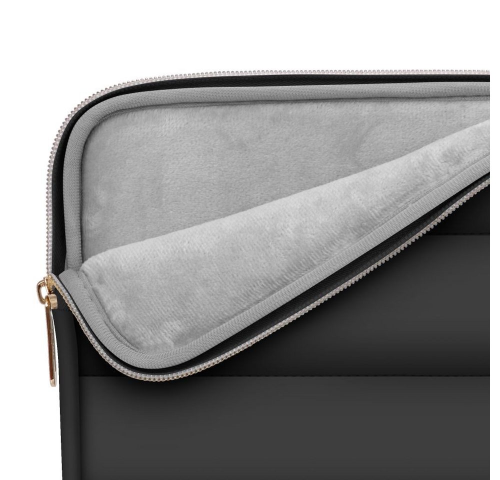 TECH PROTECT Laptoptasche Laptoptasche Schutztasche (Spar-Set, 1-tlg), Stoßdämpfende Polsterung, Plüschfutter, inkl. Mini-Tasche – Bild 4 von 5