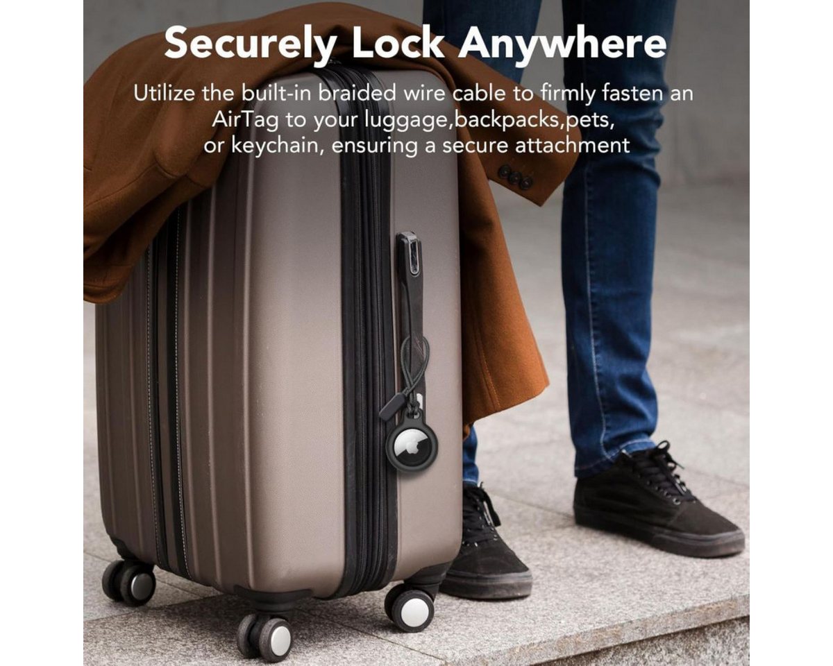 TECH PROTECT Schlüsselanhänger (2er-Pack), Robuste AirTag-Schutzhülle mit sicherer Twist-and-Lock Befestigung – Bild 4 von 5