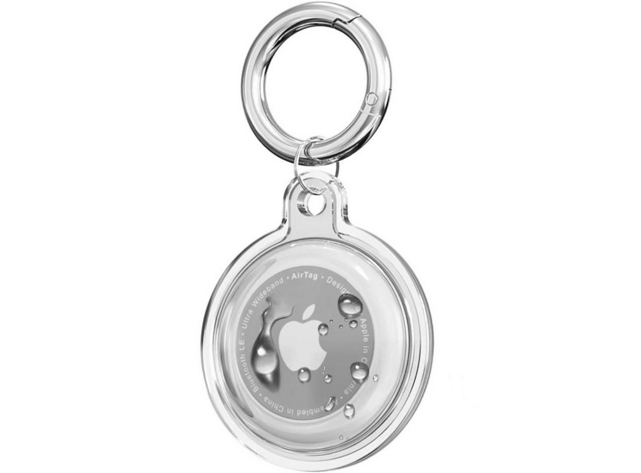 TECH PROTECT Schlüsselanhänger (8-teilig, 4 × Silikonhülle, 4 × Karabiner), 4er-Pack flexibler Silikonhüllen mit Karabinern für Apple AirTags – Bild 3 von 5