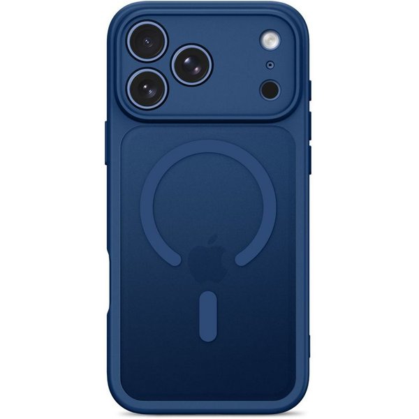 TECH PROTECT Smartphone-Hülle BasicMag kompatibel mit iPhone 18 Pro Max, 17 Pro Max Dunkelblau 6.9 Zoll, Zweischichtiger Hybridaufbau mit Magnetring und erhöhte
