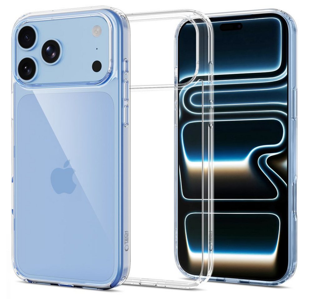 TECH PROTECT Smartphone-Hülle FlexAir Hybrid kompatibel mit iPhone 18 Pro Max, 17 Pro Max Transparen 6.9 Zoll, Zweischichtige Hybridkonstruktion aus TPU und PC – Bild 2 von 5