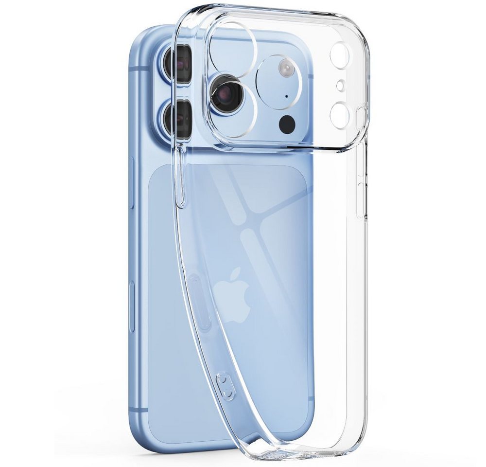 TECH PROTECT Smartphone-Hülle FlexAir kompatibel mit iPhone 18 Pro Max, 17 Pro Max Transparent 6.9 Zoll, Ultradünnes Design mit erhöhten Schutzrändern – Bild 4 von 5