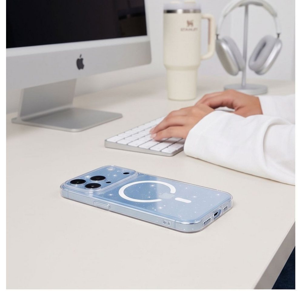 TECH PROTECT Smartphone-Hülle FlexAir Magnet kompatibel mit iPhone 18 Pro Max, 17 Pro Max Transparen 6.9 Zoll, Ultradünnes Design mit integriertem Magnetring un – Bild 4 von 5