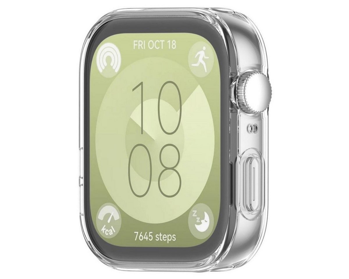 TECH PROTECT Smartwatch-Hülle Defense360 mit integriertem Glas Kompatibel mit Huawei Watch Fit 3 46, Integrierter Displayschutz bei schlankem Gehäusedesign – Bild 2 von 4