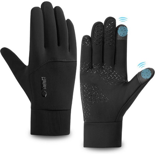 TECH PROTECT Thermohandschuhe WG01 Touchscreen-fähig mit wärmeisolierendem Innenfutter