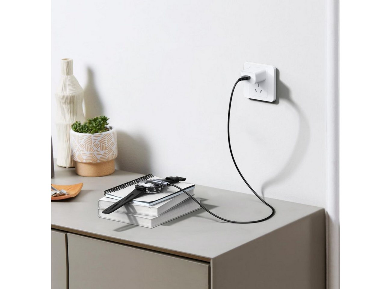 TECH PROTECT UltraBoost USB-Adapter USB-C Stecker (90°-Winkel) zu Garmin-Ladeanschluss, USB-C Winkeladapter für Garmin-Uhren mit 5 W Ladeleistung – Bild 4 von 5