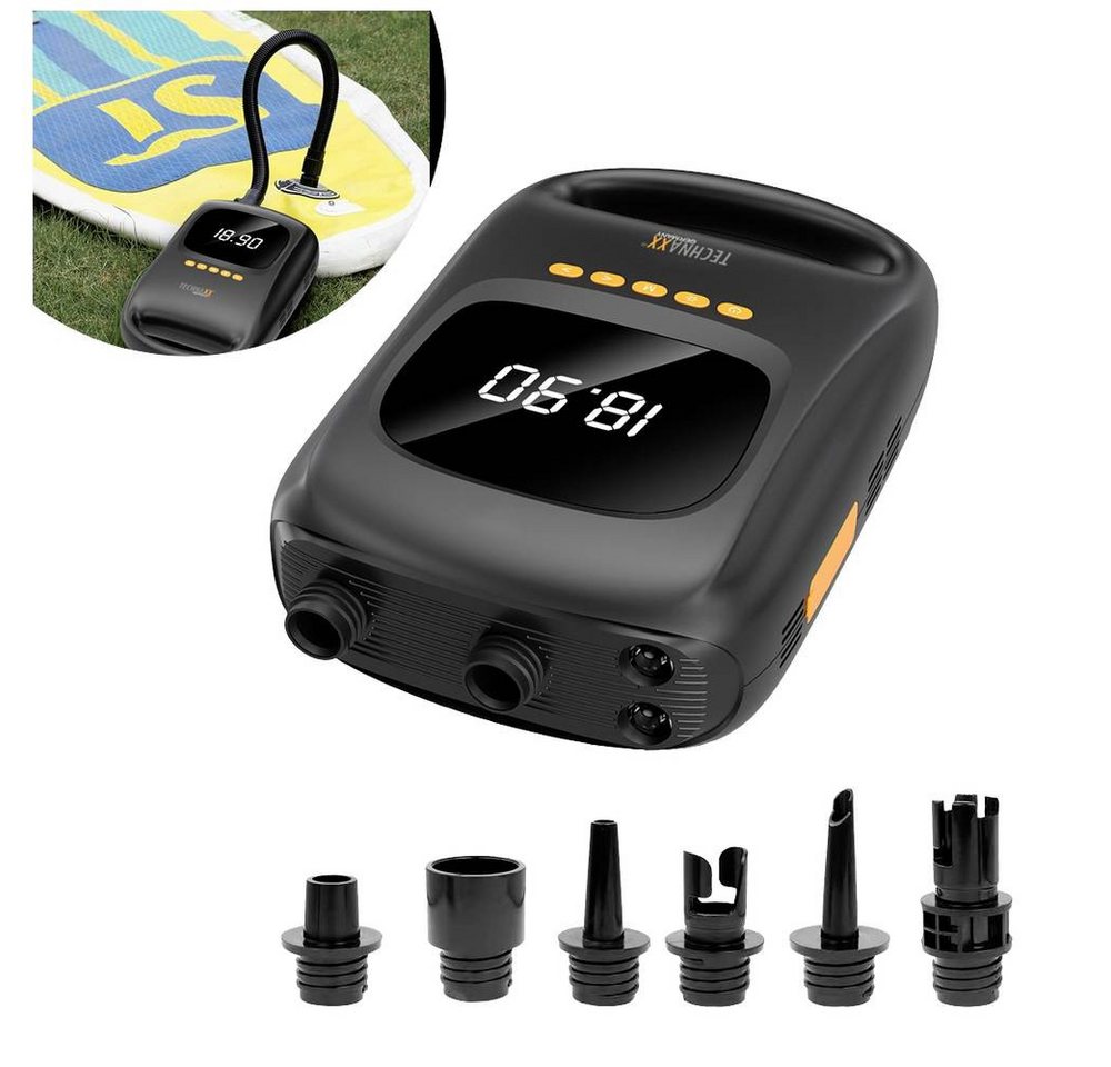 Technaxx Akku-Handkompressor SUP-Akku-Luftpumpe mit Powerbank-Funktion 5112, mit Powerbank-Funktion, 12 V Adapter zum Betrieb per Kabel – Bild 2 von 5