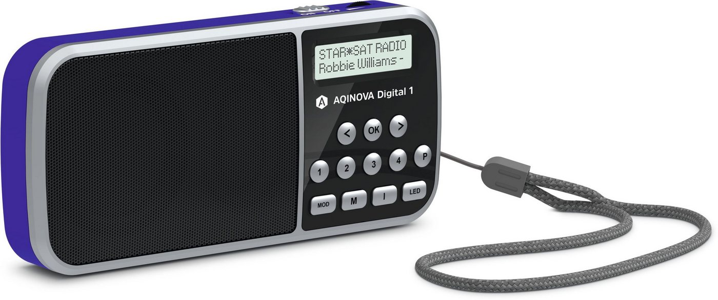 TechniSat AQINOVA Digital 1 Digitalradio (DAB) (Digitalradio (DAB), FM-Tuner mit RDS, 1 W, LED-Taschenlampe, Wechselakku, Direktwahltasten, kompakt) – Bild 2 von 4