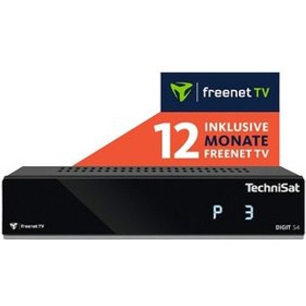 TechniSat DIGIT S4 Satellitenreceiver Schwarz SAT-Receiver