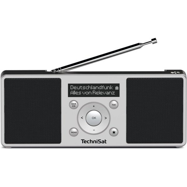 TechniSat DIGITRADIO 1 S Digitalradio (DAB) (Digitalradio (DAB), FM-Tuner mit RDS, 2 W, Stereo, Wechselakku, bis zu 10 Stunden Akku, Made in Germany)