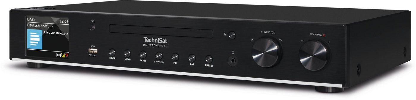 TechniSat DIGITRADIO 143 CD (V3) Digitalradio (DAB) (Digitalradio (DAB), Internetradio, FM-Tuner mit RDS, CD-Player, Bluetooth, App-Steuerung, WLAN, Fernbedienu – Bild 3 von 4