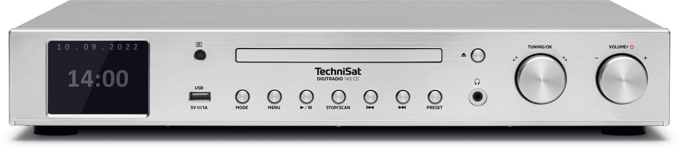 TechniSat DIGITRADIO 143 CD (V3) Digitalradio (DAB) (Digitalradio (DAB), Internetradio, FM-Tuner mit RDS, CD-Player, Bluetooth, App-Steuerung, WLAN, Fernbedienu – Bild 2 von 5