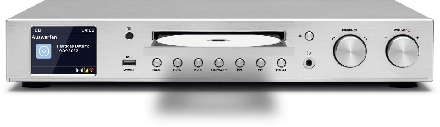 TechniSat DIGITRADIO 143 CD (V3) Digitalradio (DAB) (Digitalradio (DAB), Internetradio, FM-Tuner mit RDS, CD-Player, Bluetooth, App-Steuerung, WLAN, Fernbedienu – Bild 4 von 5