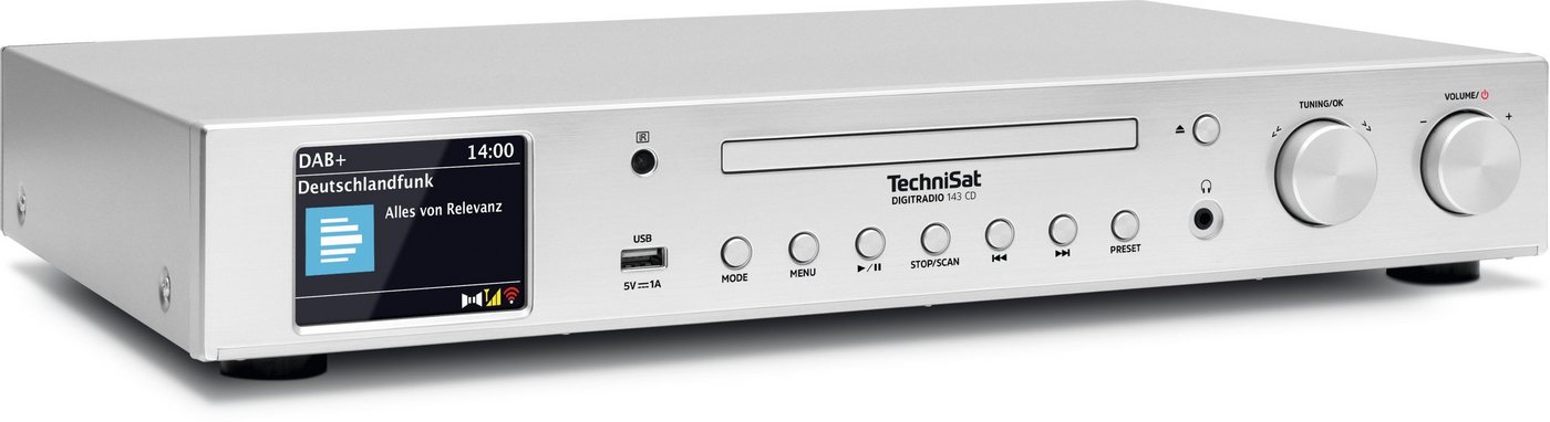 TechniSat DIGITRADIO 143 CD (V3) Digitalradio (DAB) (Digitalradio (DAB), Internetradio, FM-Tuner mit RDS, CD-Player, Bluetooth, App-Steuerung, WLAN, Fernbedienu – Bild 5 von 5