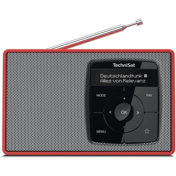 TechniSat DIGITRADIO 2 Digitalradio (DAB) (Digitalradio (DAB), FM-Tuner mit RDS, 1 W, Bluetooth, bis zu 10 Stunden Akku, Wecker, Sleeptimer)
