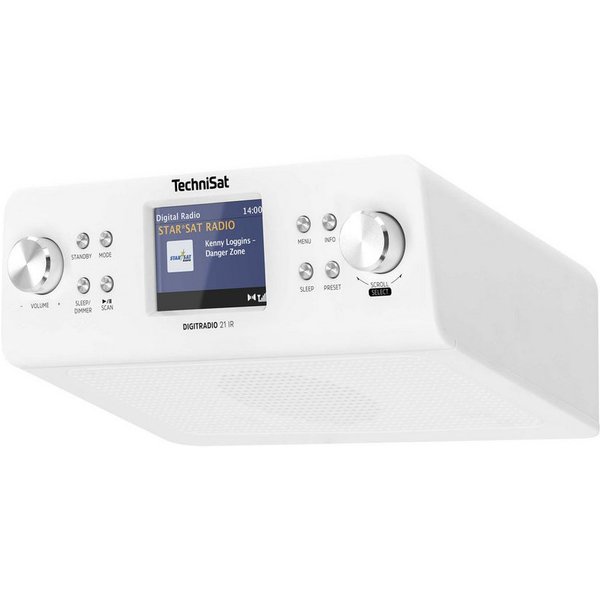 TechniSat DIGITRADIO 21 IR Küchen-Radio (Digitalradio (DAB), Internetradio, FM-Tuner mit RDS, 2 W, Bluetooth, WLAN, App-Steuerung, inklusive Montageplatte)