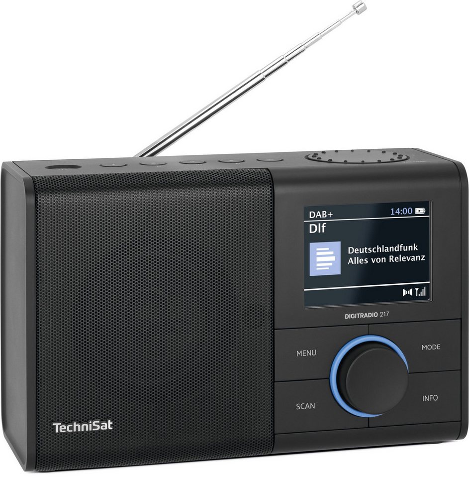 TechniSat DIGITRADIO 217 Digitalradio (DAB) (Digitalradio (DAB), FM-Tuner mit RDS, 5 W, Bluetooth, 3,2-Zoll-Farbdisplay, zwei Weckzeiten, Direktwahltasten) – Bild 3 von 5